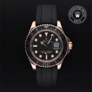 Rolex Yacht-Master 116655-0001 Ceramic and Rose gold Black