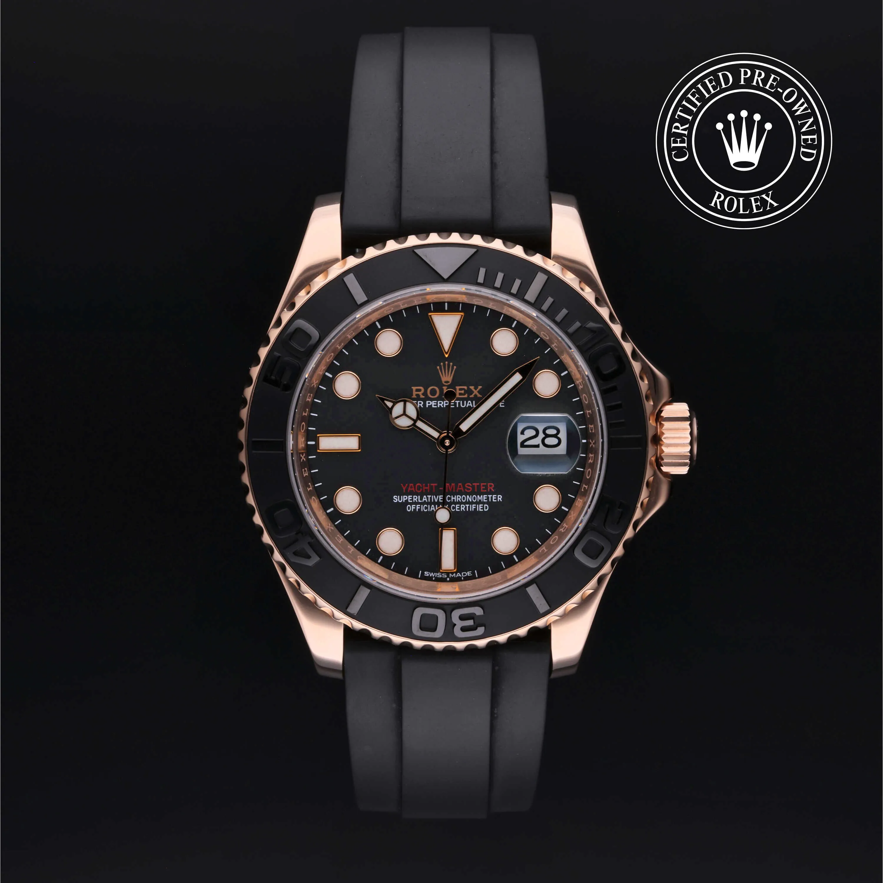 Rolex Yacht-Master 40 116655 40mm Rose gold Black