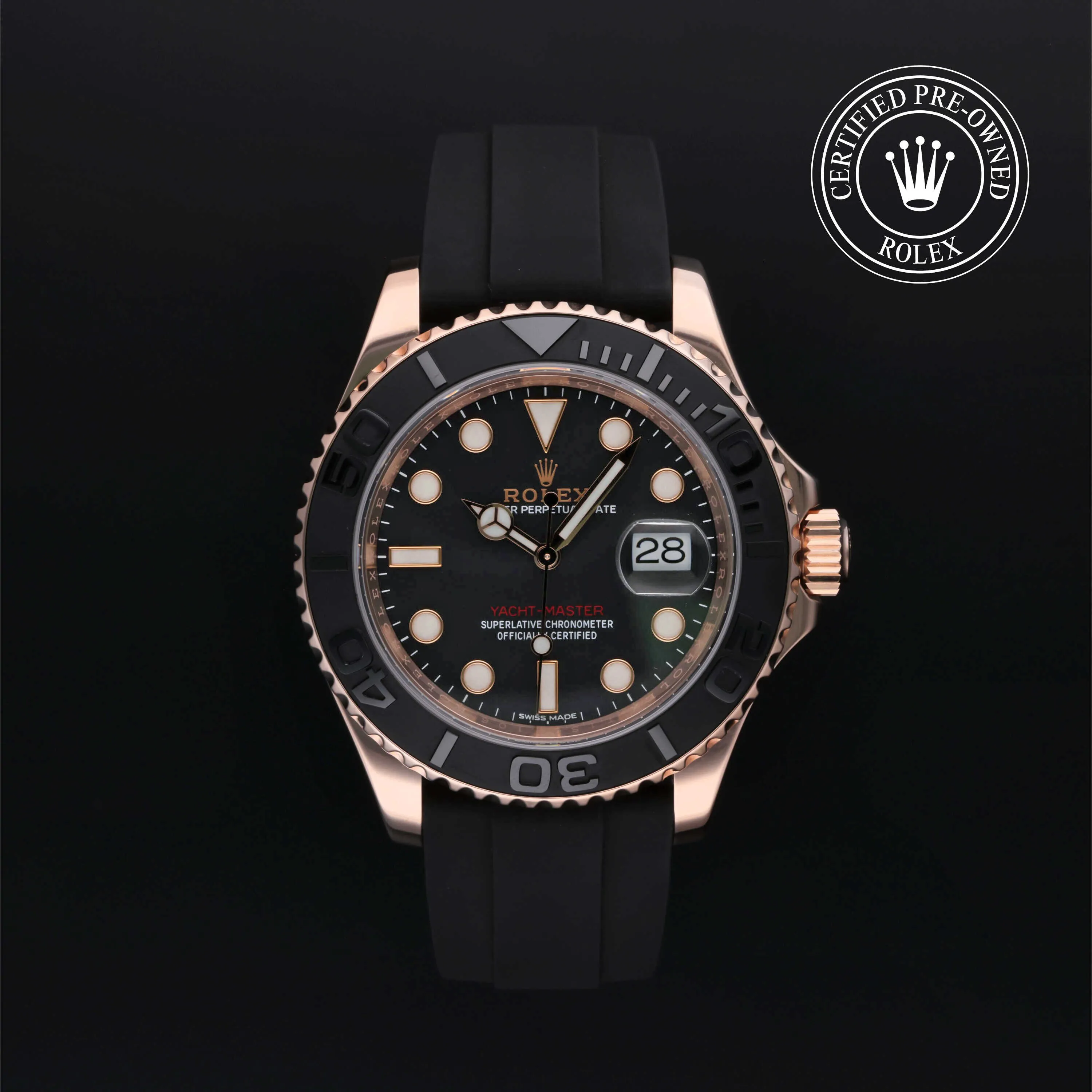 Rolex Yacht-Master 40 116655 40mm Rose gold Black