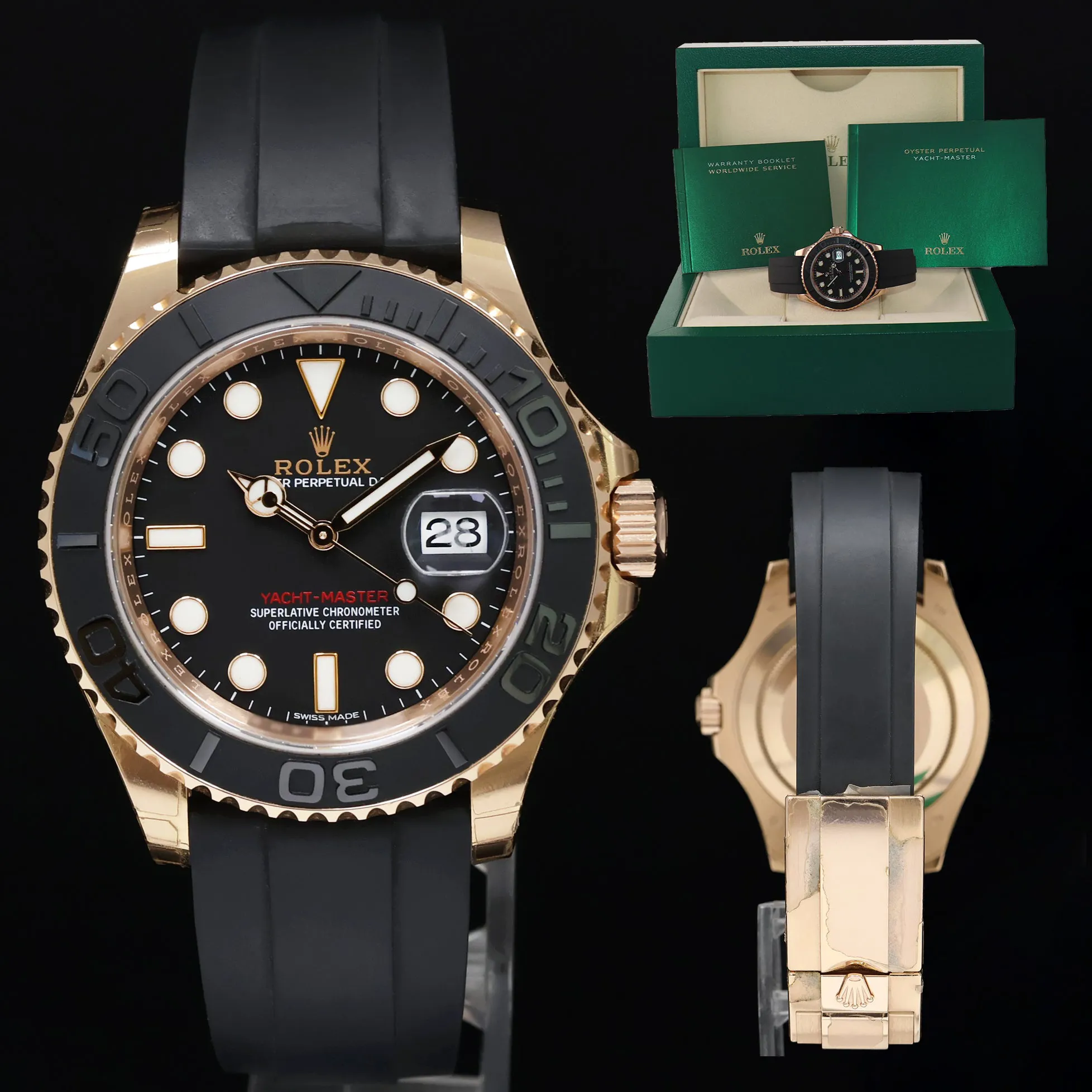 Rolex Yacht-Master 40 116655 40mm Rose gold Black