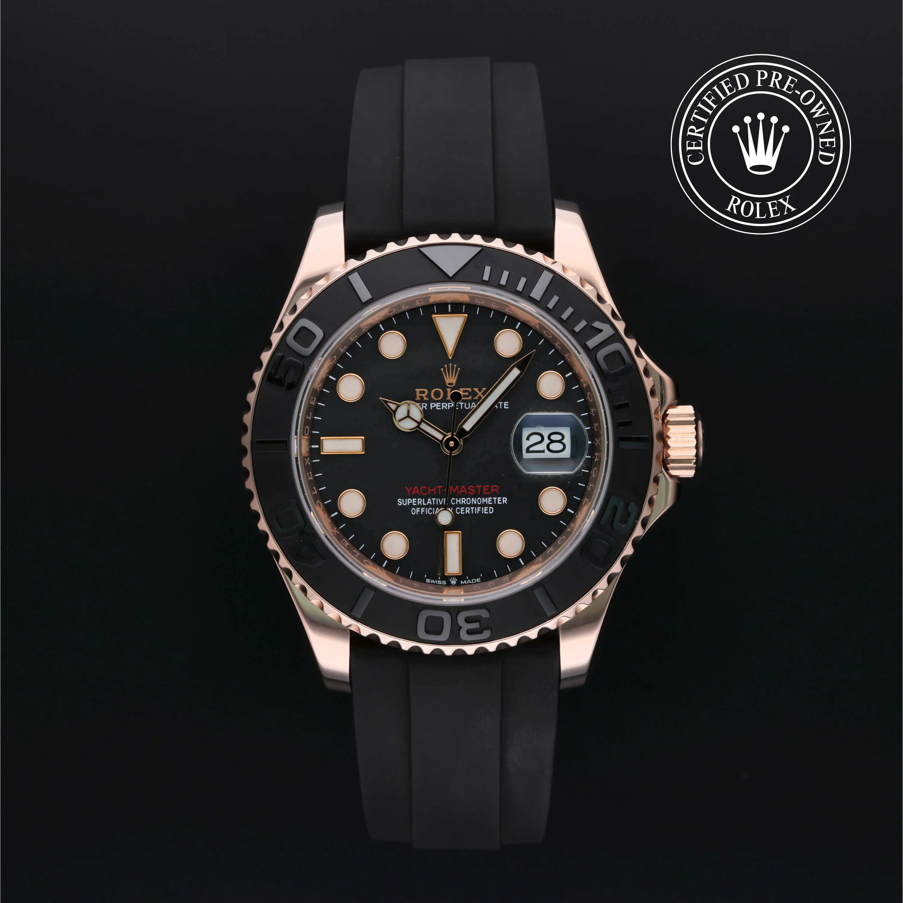 Rolex Yacht-Master 40 126655 40mm Rose gold Black