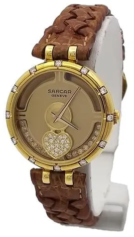 Sarcar Q51006J 25mm Yellow gold Gold