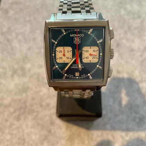 TAG Heuer Monaco CW2113-0 38mm Stainless steel Blue 1