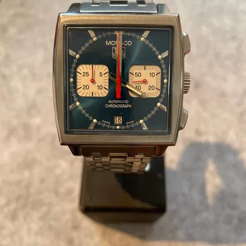 TAG Heuer Monaco CW2113-0 38mm Stainless steel Blue 2