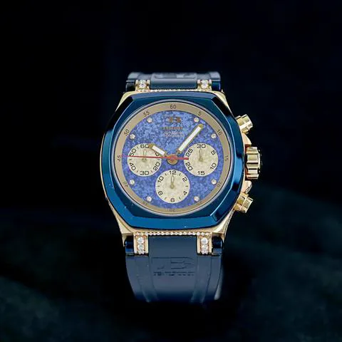 TB Buti 44mm Yellow gold Blue