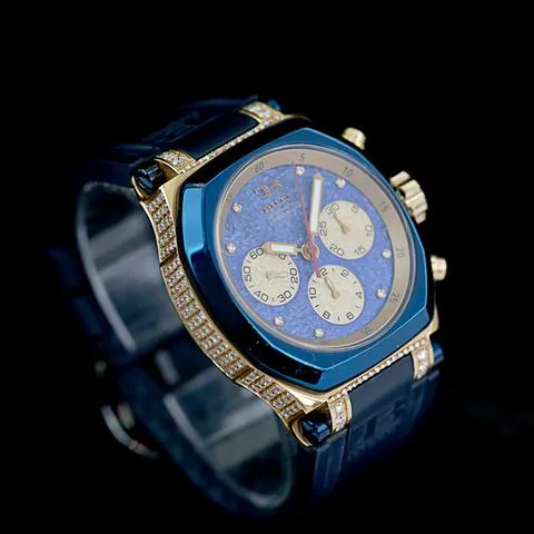 TB Buti 44mm Yellow gold Blue 5