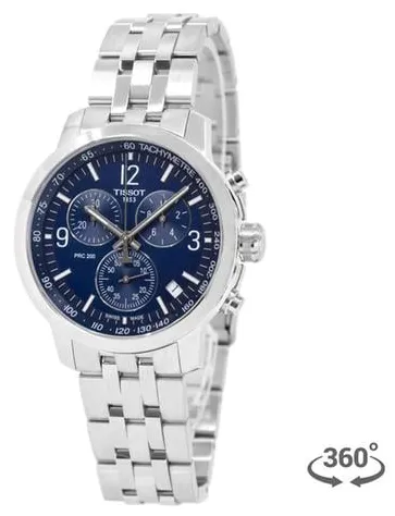 Tissot PRC T114.417.11.047.00 42mm Stainless steel Blue