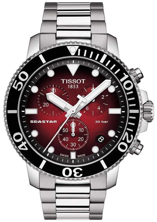 Tissot Seastar 1000 T1204171142100 45mm Stainless steel Black