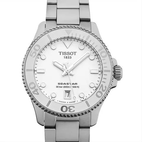 Tissot Seastar T120.210.11.011.00 36mm Stainless steel White