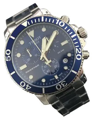 Tissot Seastar T120.417.11.041.00 45.5mm Stainless steel Blue 5