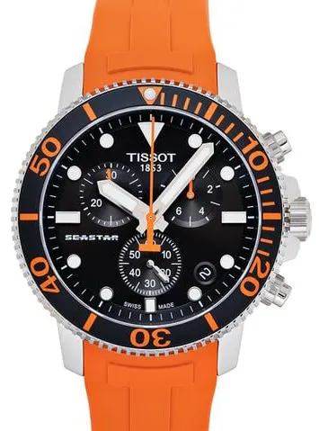 Tissot Seastar T120.417.17.051.01 45.5mm Stainless steel Black