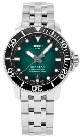 Tissot Seastar T1204071109101 43mm Stainless steel Black