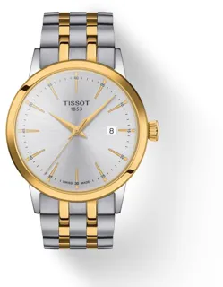 Tissot T-Classic T129.410.22.031.00 Yellow gold and Stainless steel Silver