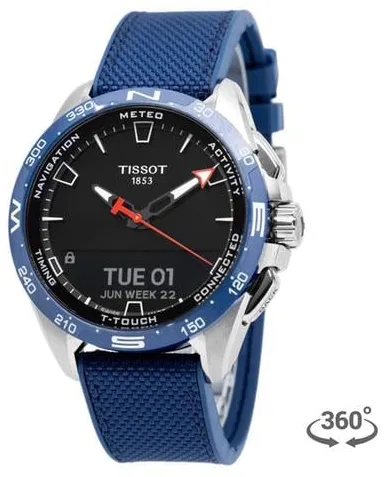 Tissot Touch T121.420.47.051.06 47.5mm Stainless steel Black