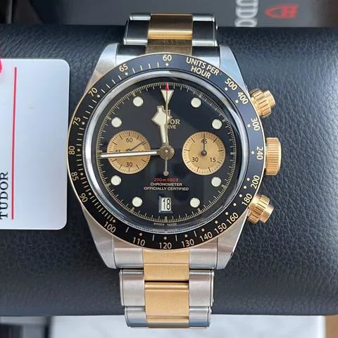 Tudor Black Bay Chronograph 79363N 41mm Yellow gold and stainless steel Black