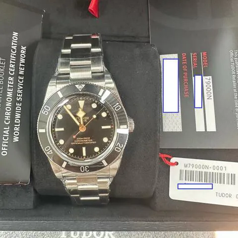 Tudor Black Bay M79000N-0001 37mm Stainless steel Black