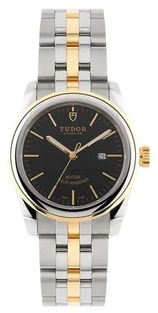 Tudor Glamour 53003 31mm Yellow gold and Stainless steel Black