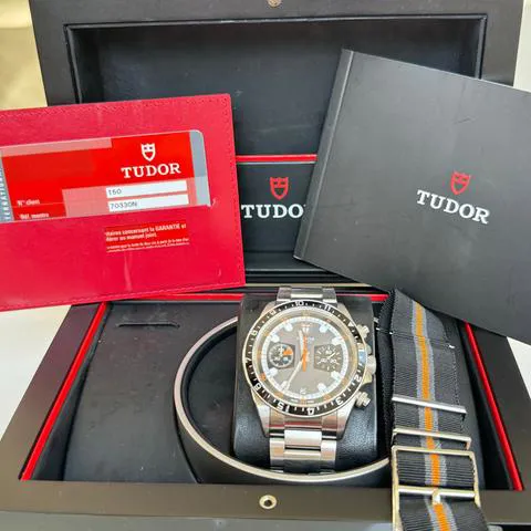 Tudor Heritage Chrono 70330N 42mm Stainless steel Black