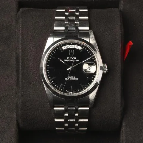 Tudor Prince Date 76200 36mm Stainless steel Black