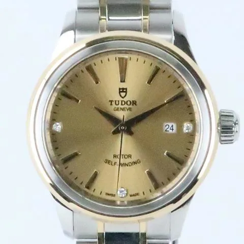 Tudor Style 12103 28mm Gold/steel Champagne