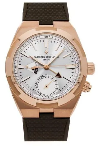 Vacheron Constantin Overseas Dual Time 7900V/000R-B336 41mm Rose gold Silver