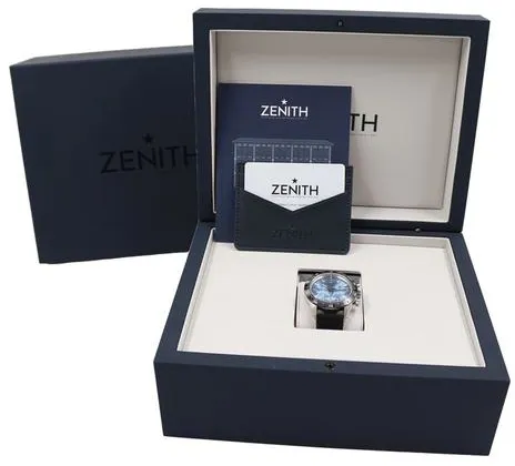 Zenith Chronomaster Sport 65.3104.3600/52.C920 41mm White gold Blue 7