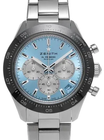 Zenith Chronomaster Sport 03.3106.3600/55.M3100 41mm Stainless steel Blue