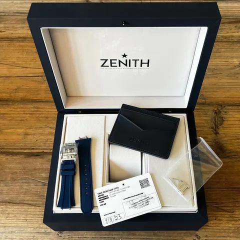 Zenith Defy Skyline 41mm Stainless steel Blue 4