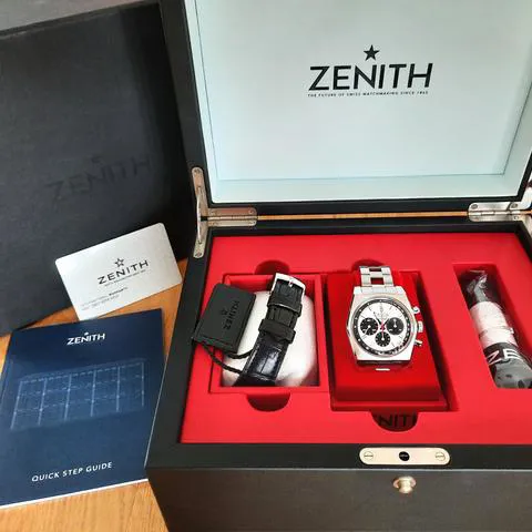 Zenith El Primero Chronomaster 03.A384.400/21.M384 37mm Steel White
