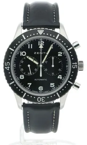 Zenith Pilot 03.2240.4069/21.C774 43mm Stainless steel Black