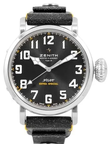 Zenith Pilot 03.2434.679/20.I010 45mm Stainless steel Gray