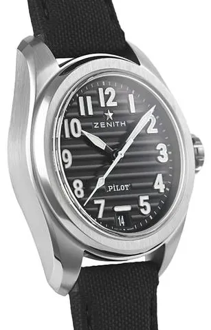 Zenith Pilot 03.4000.3620/21.I001 40mm Stainless steel Black 5