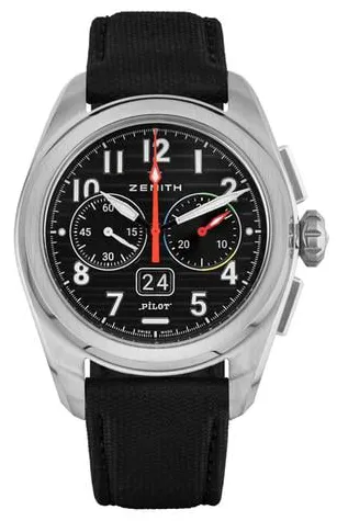 Zenith Pilot 03.4000.3652/21.I001 42.5mm Stainless steel Black