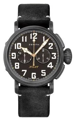 Zenith Pilot 11.2432.4069/21.C900 45mm Stainless steel Black