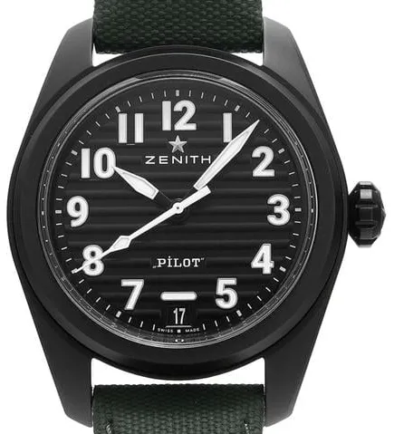 Zenith Pilot 49.4000.3620/21.I001 40mm Black ceramic Black