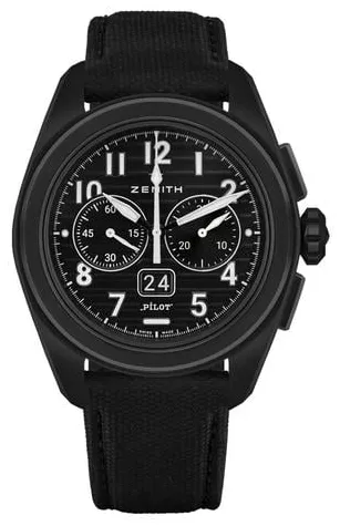 Zenith Pilot 49.4000.3652/21.I001 42.5mm Black ceramic Black