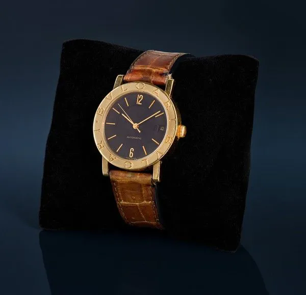 Bulgari 32mm Yellow gold Black