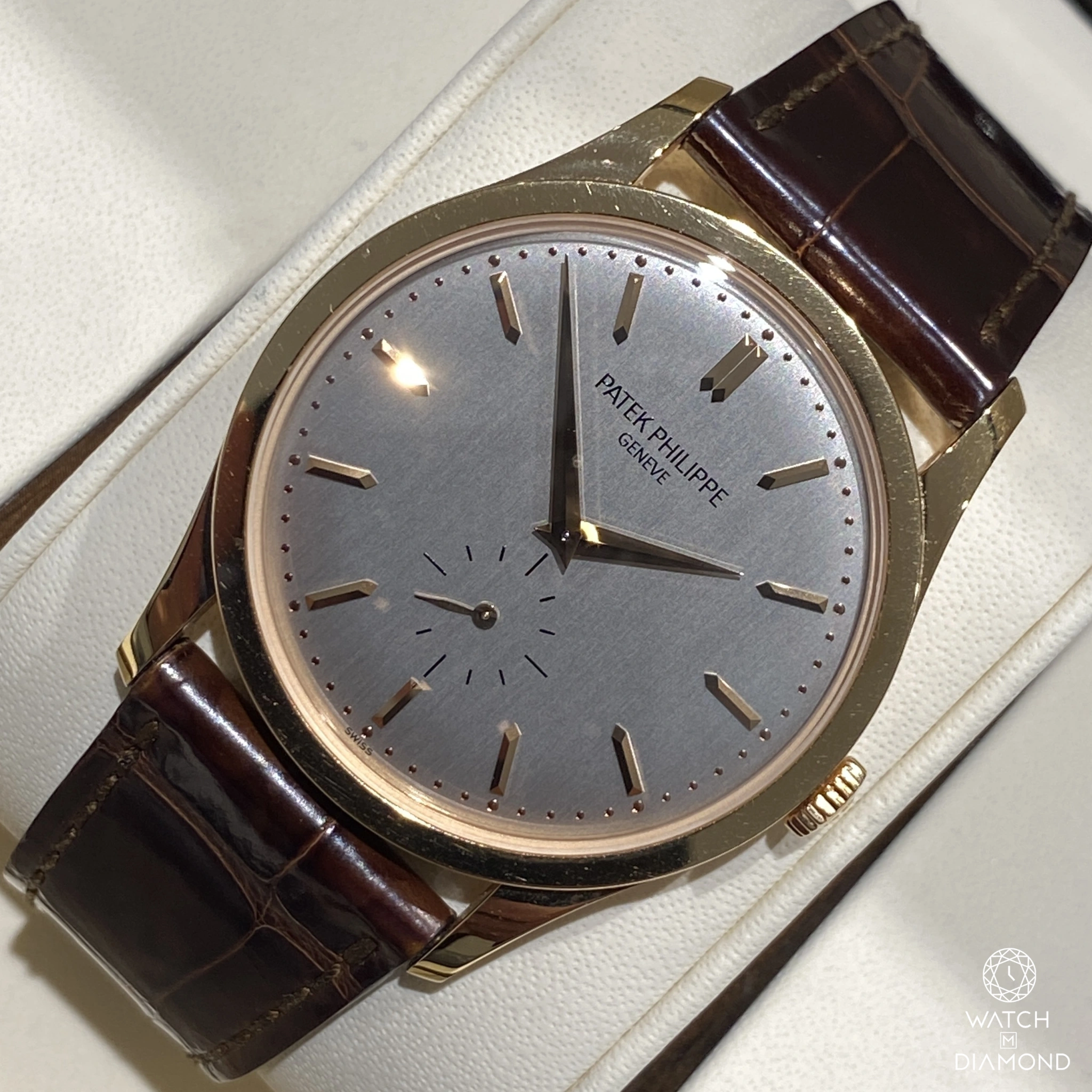 Patek Philippe Calatrava 5196R 37mm Oro rosa Silver 2