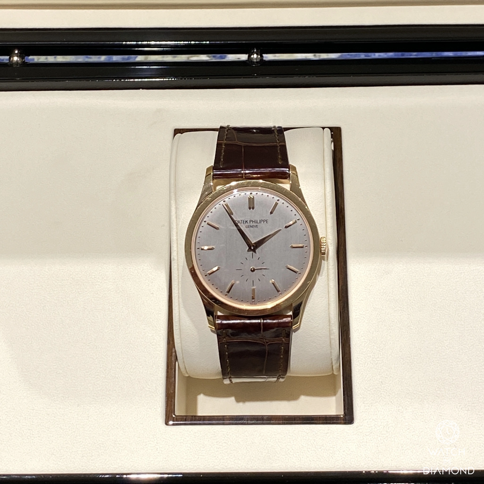 Patek Philippe Calatrava 5196R 37mm Oro rosa Silver 3