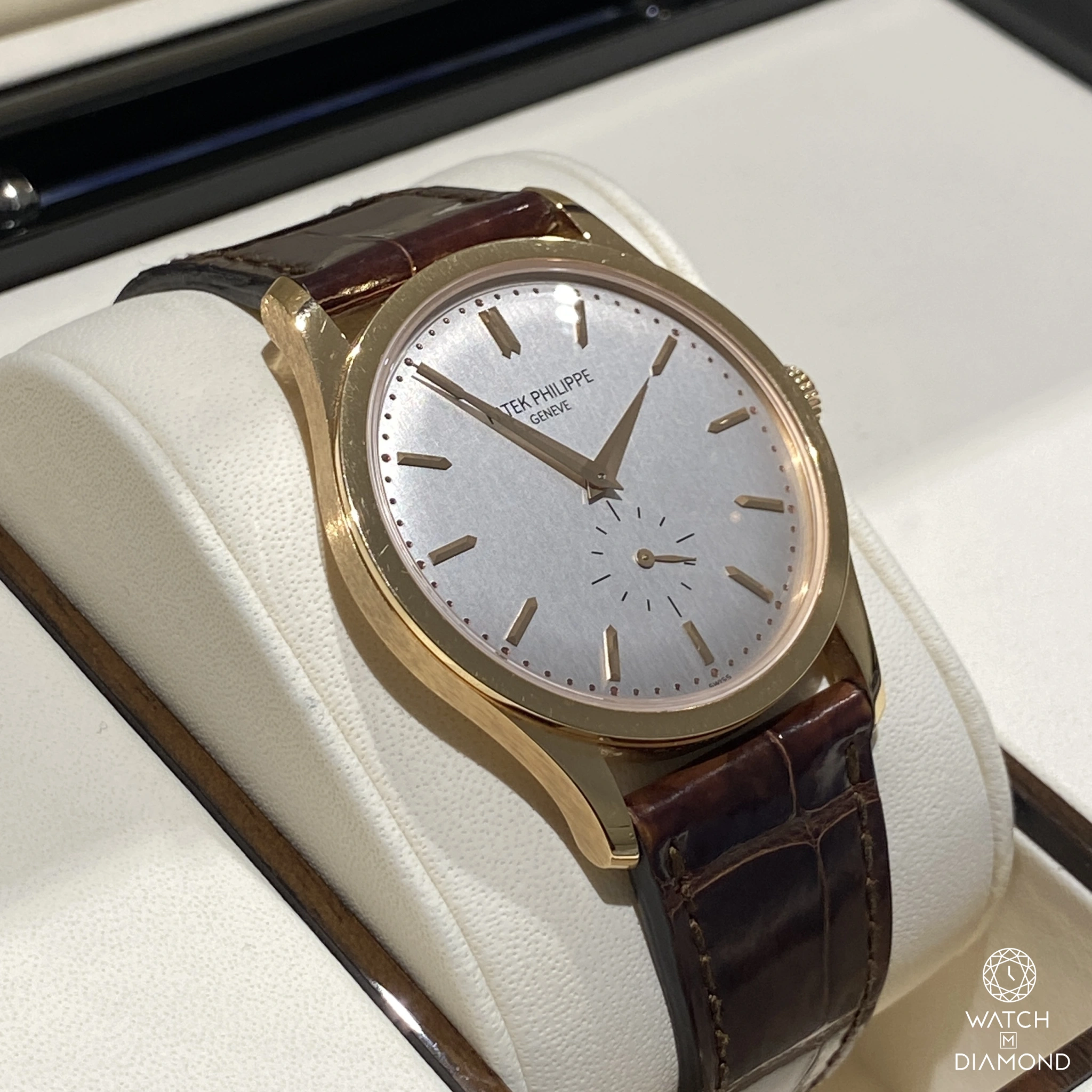 Patek Philippe Calatrava 5196R 37mm Oro rosa Silver 4