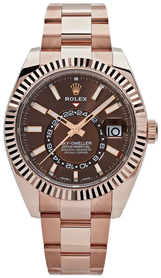 Rolex Sky-Dweller 326935-0006 42mm Rose gold Brown