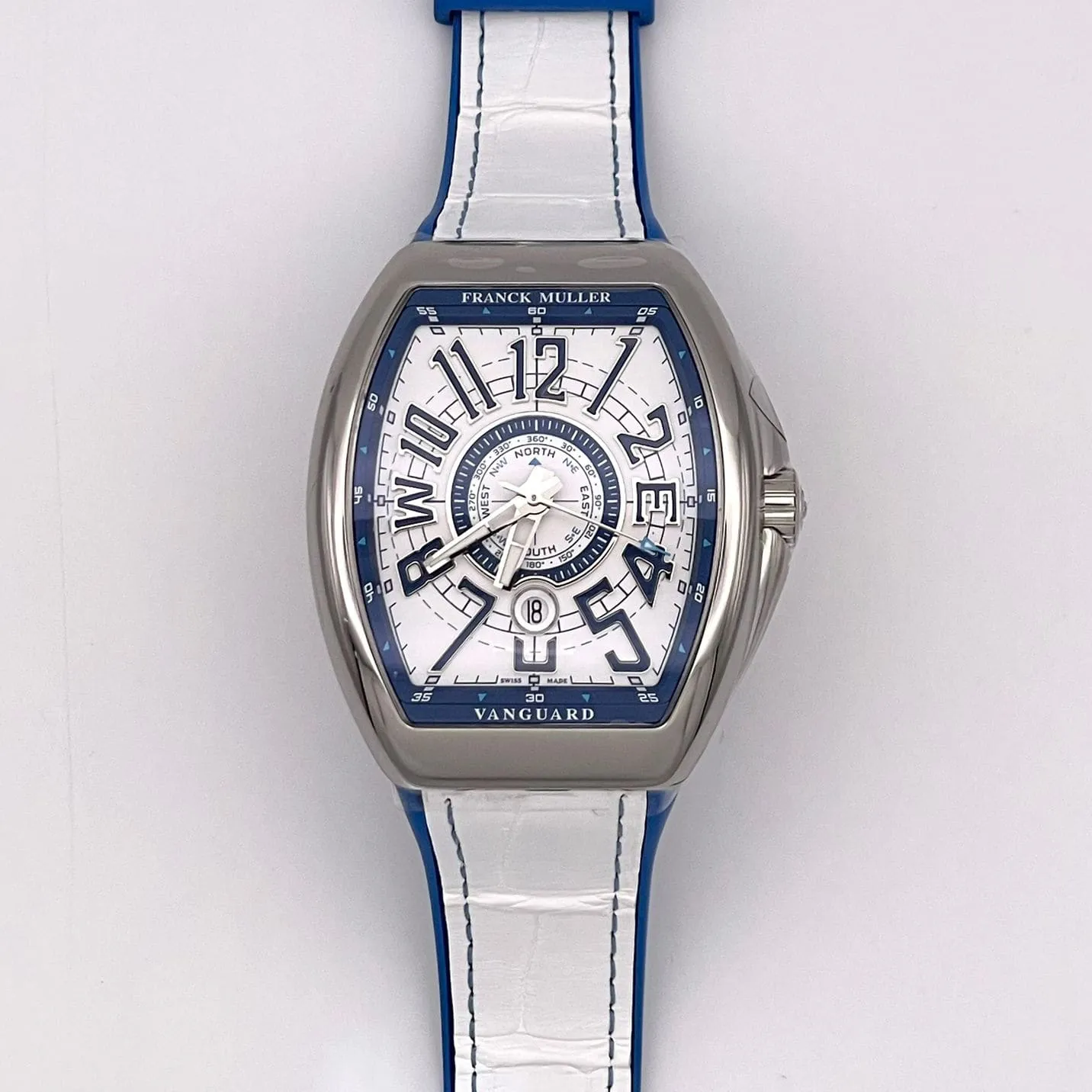 Franck Muller Vanguard V45YTSCDTMMARACAC 45mm Stainless steel White