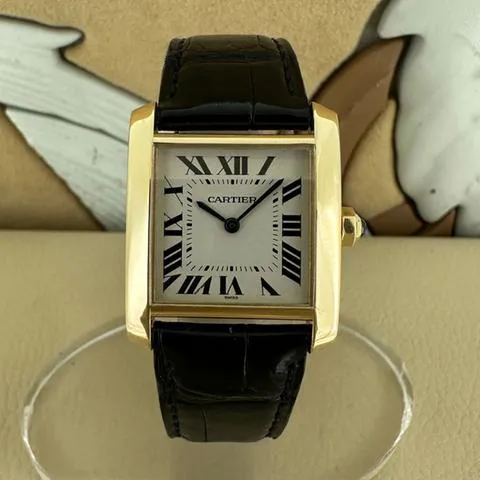 Cartier Tank Française 1821 25mm Yellow gold White