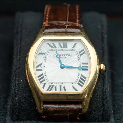 Cartier Tortue 2496C 34mm Yellow gold White