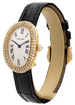 Cartier Baignoire 866044 22.5mm Yellow gold White 2