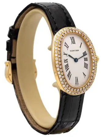 Cartier Baignoire 866044 22.5mm Yellow gold White 5