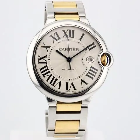 Cartier Ballon Bleu 42mm 3001 42mm Yellow gold and stainless steel Silver