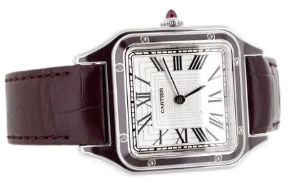 Cartier Santos Dumont WGSA0053 31.5mm Platinum Silver 3