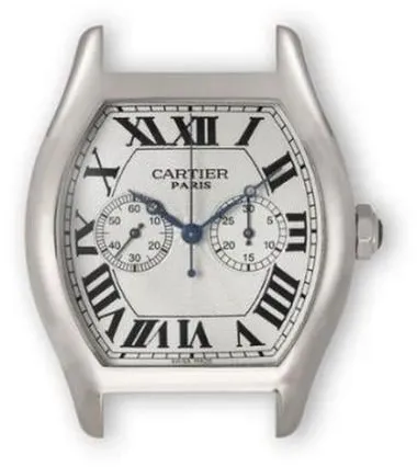 Cartier Tortue 2762 38mm White gold Silver