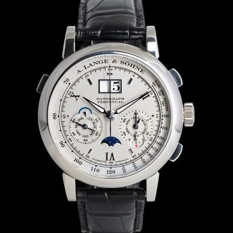 A. Lange & Söhne Datograph 410.025 41mm Platinum Silver